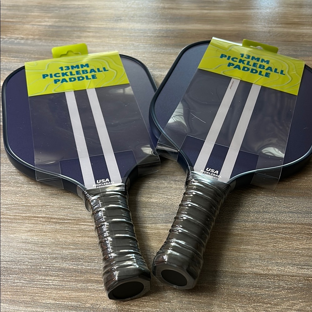 NWT USA Pickleball Approved Double-sided 2Pk Paddles Black Handle Men's Women's